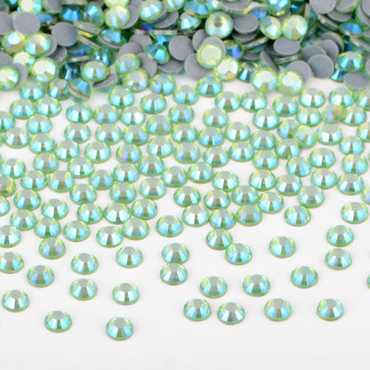 Bymitel Hotfix Crystal Rhinestones Peridot AB 4.8mm SS20 – 1440pcs, Iron-On DIY Jewelry & Crafts