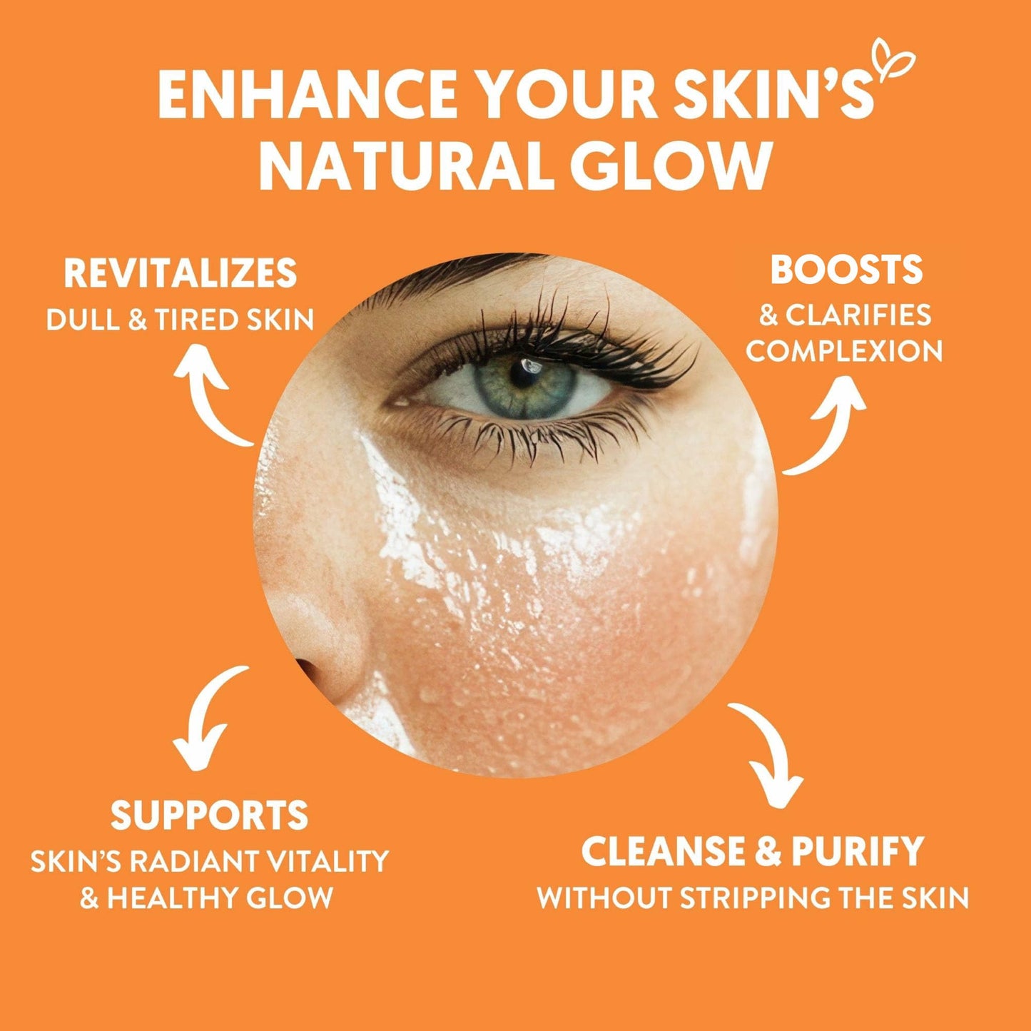 By Nature Vitamin C + Turmeric Gel Cleanser with Hyaluronic Acid – Brightening & Hydrating Face Wash for Oily & Acne-Prone Skin (7oz)