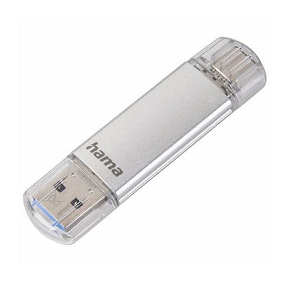 Hama C-Laeta 32GB USB 3.1 USB-A & USB-C Flash Drive, Metal, OTG, 40MB/s