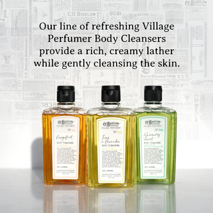 C.O. Bigelow Lime Coriander Body Wash | Village Perfumer Aloe Moisturizing Cleanser, 10 oz