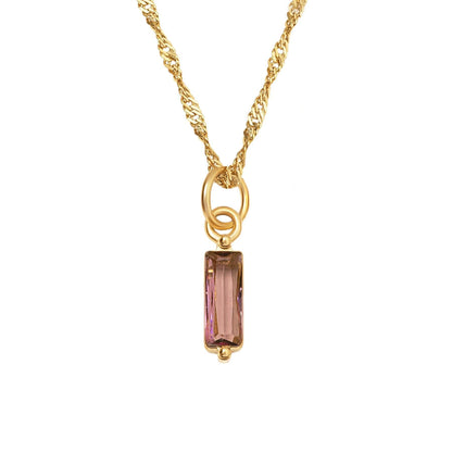 Color Twelve Birthstone Necklace