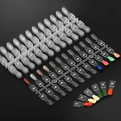 C12rtive 120PCS Magnetic Nail Color Display Tips – Premium Acrylic Tips for Gel & Regular Polish