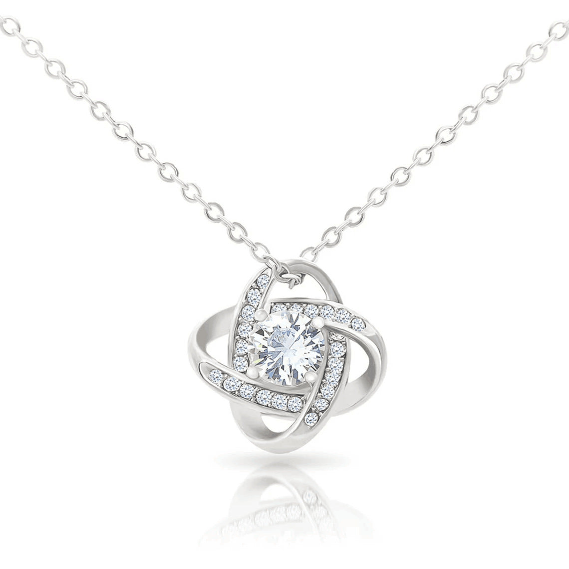 Eternal Heart Four-Leaf Clover Necklace