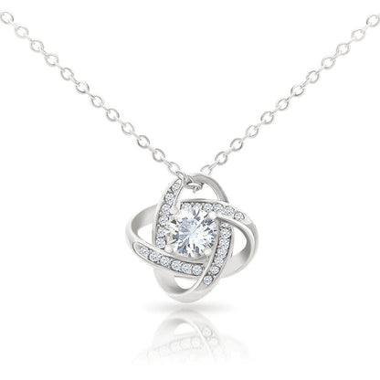 Eternal Heart Four-Leaf Clover Necklace