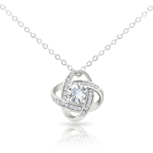 Eternal Heart Four-Leaf Clover Necklace