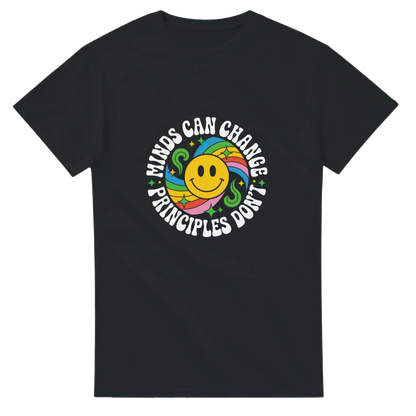 “Minds can Change. Principles don't” Heavyweight Unisex Crewneck T-Shirt