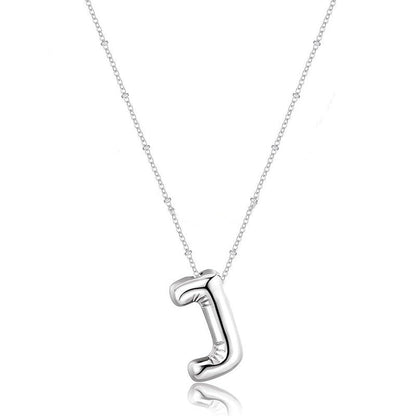 Glossy A-Z Letter Copper Pendant