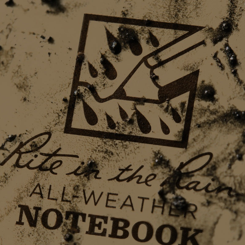 Rite in the Rain Top Spiral Bound Pocket Notebook No.935T - Tan 3" x 5"