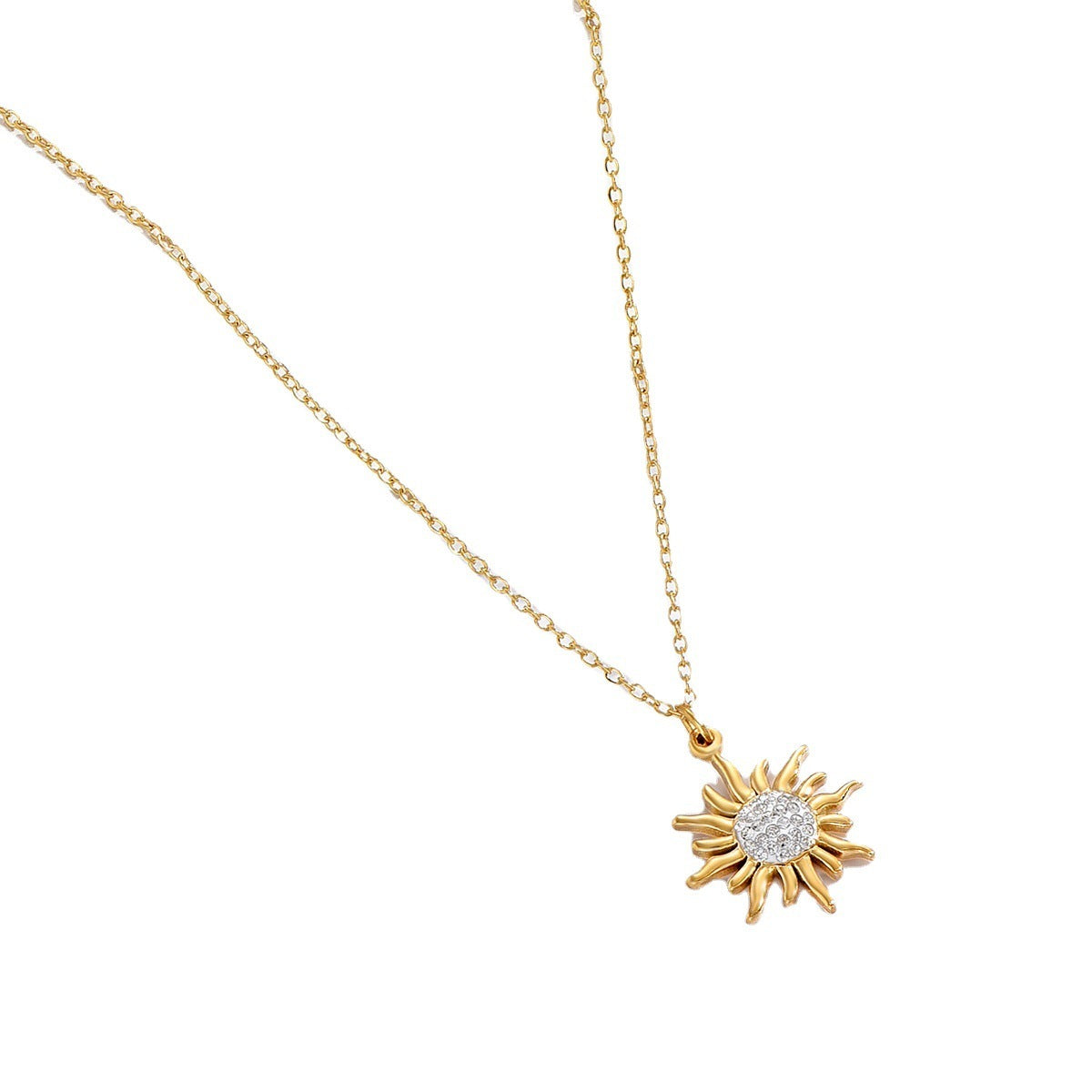 Gold Sunflower Necklace