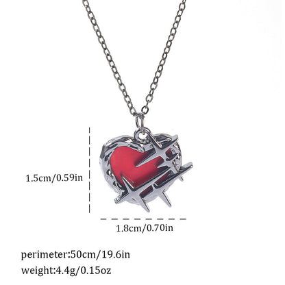 Gothic Spider, Bat, Cross, Skull, and Heart Pendant Necklaces