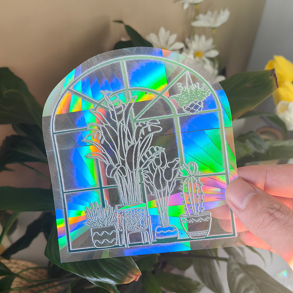 Colourful Suncatcher Rainbow Prism Glass PVC Window Film
