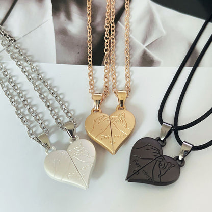 Heart Shaped Magnetic Couple Necklace