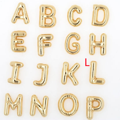 Glossy Letters Pendant Necklace