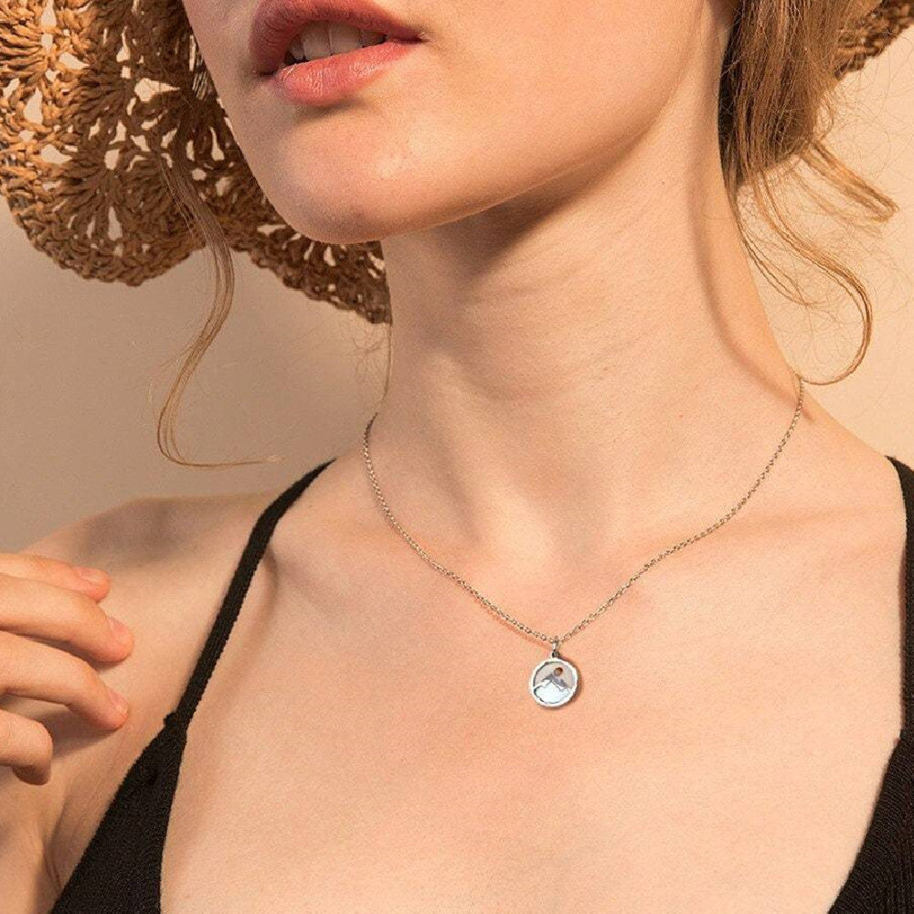 Round Hollow Mountain Necklace