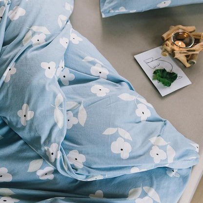 CA514 Cotton Duvet Cover + Bed Sheet + 2 Pillowcases, King, More Patterns Available