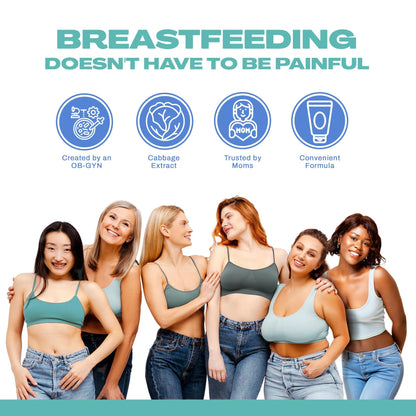 CaboCréme Cabbage Breast Cream for Engorgement & Weaning – 2-pack