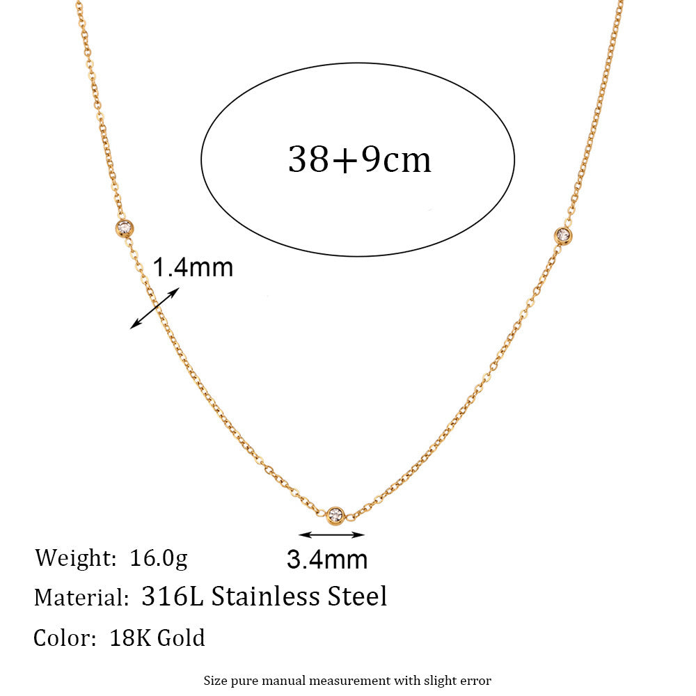 Simple Slim Gold Chain Necklace or Bracelet