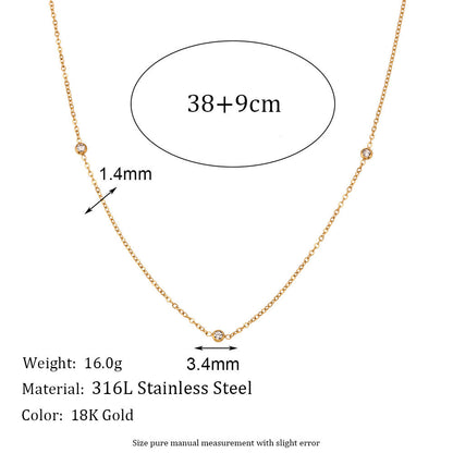 Simple Slim Gold Chain Necklace or Bracelet
