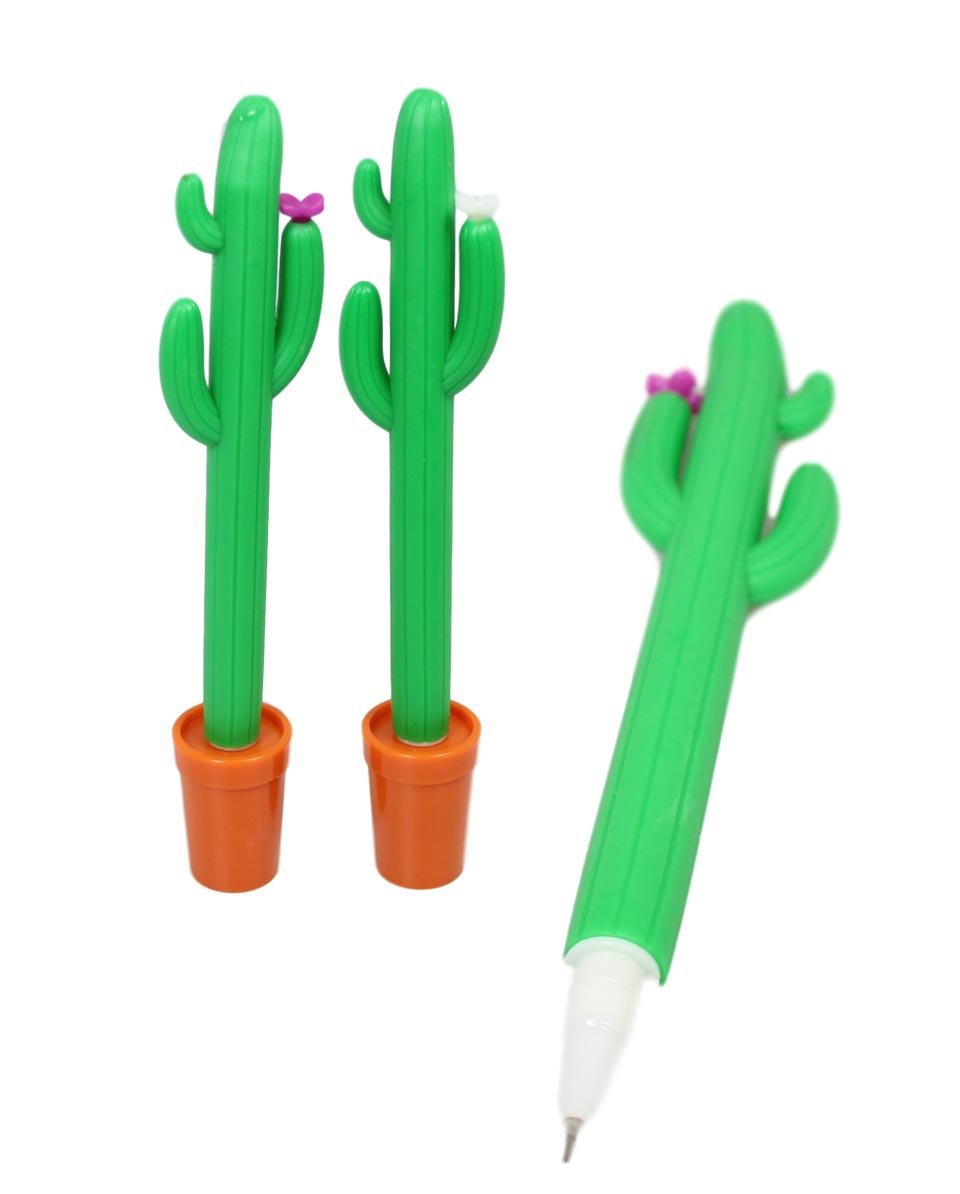 Cactus Pens for Kids Pack of 2 Writing Set