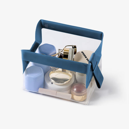 Cadence Parcel Clear Kit with Magnetic Closure – Leak-Resistant, TSA-Compliant & Modular Travel Bag