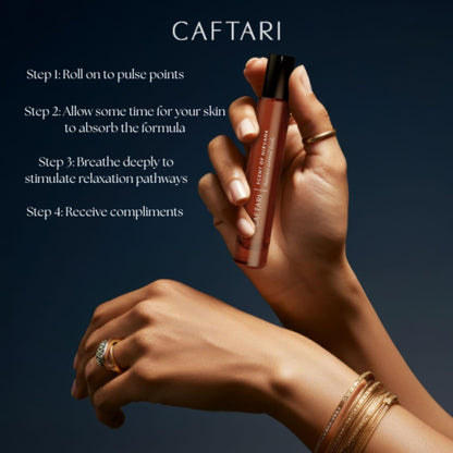Caftari Luxury Perfume Oil Rollerball – Oudh, Cedarwood & Patchouli | 10 ml