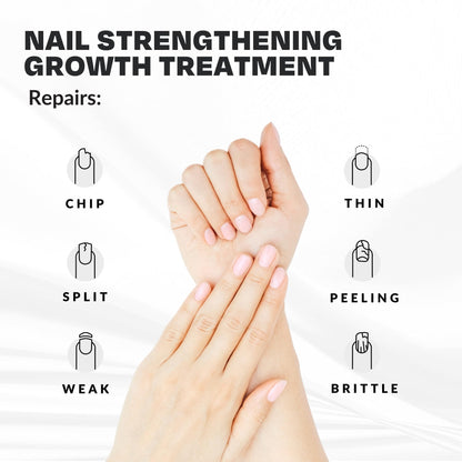 CAKE Nail Power Boost: Strengthener with Keratin, Biotin & Vitamin E | Base Coat & Top Coat