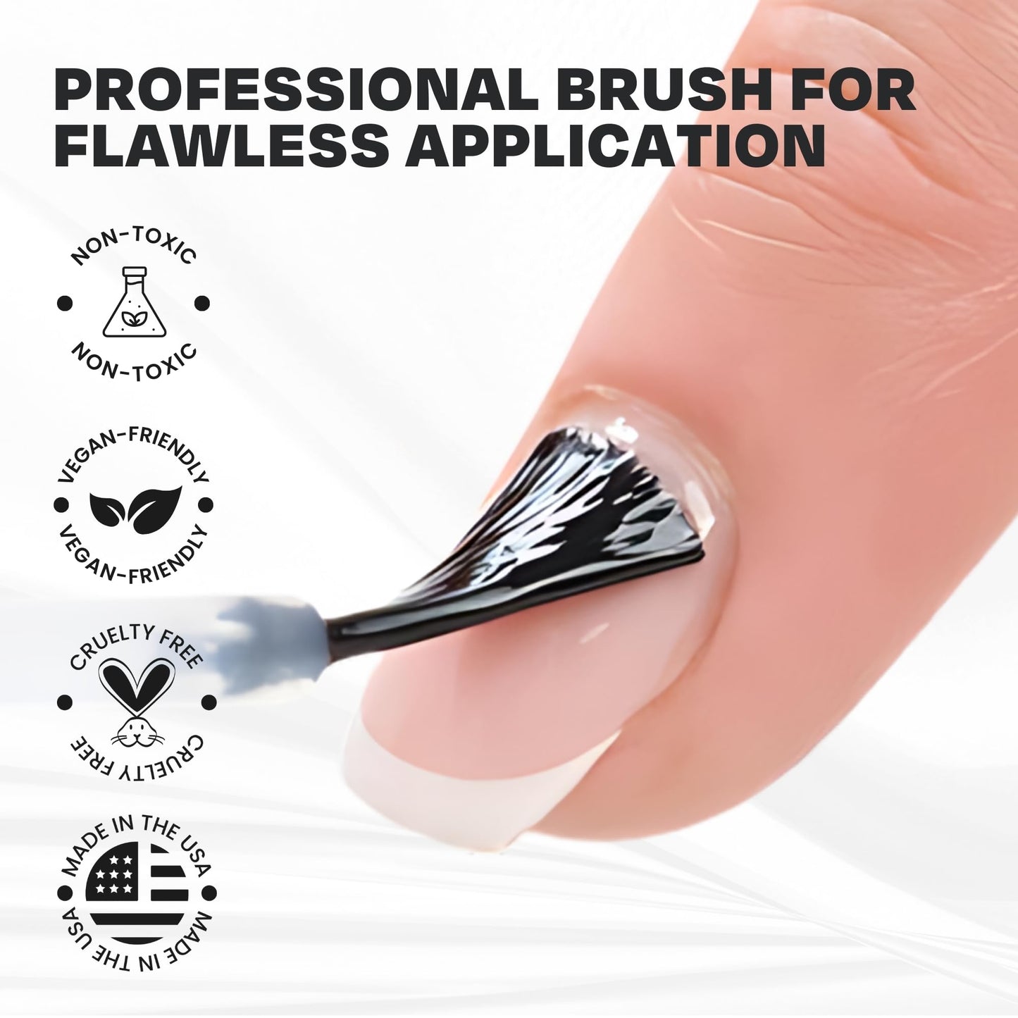 CAKE Nail Power Boost: Strengthener with Keratin, Biotin & Vitamin E | Base Coat & Top Coat