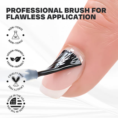 CAKE Nail Power Boost: Strengthener with Keratin, Biotin & Vitamin E | Base Coat & Top Coat