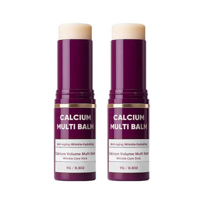 2Pcs Calcium Multi Balm – Anti-Aging Hydrating & Firming Face Stick for Eyes, Neck, and Face (Korean Collagen)