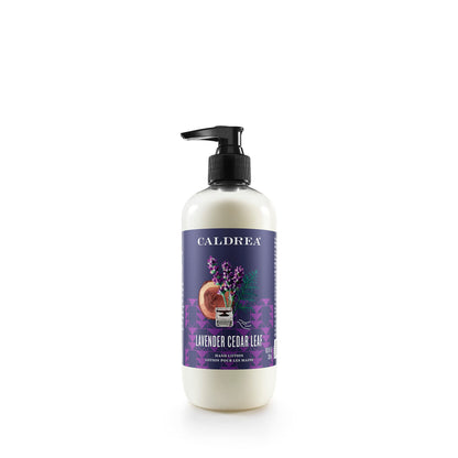 Caldrea Lavender Cedar Leaf Hand Lotion – Shea Butter, Aloe, Glycerin, 10.8 oz