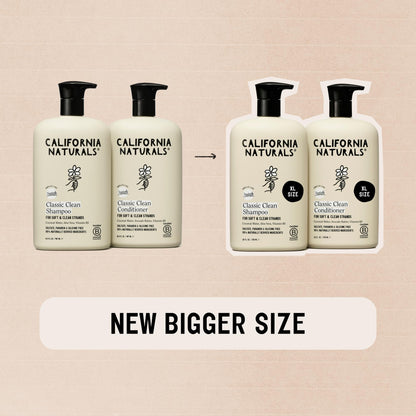California Naturals Coconut Shampoo & Conditioner Set – 2x20oz, Vegan & Cruelty-Free