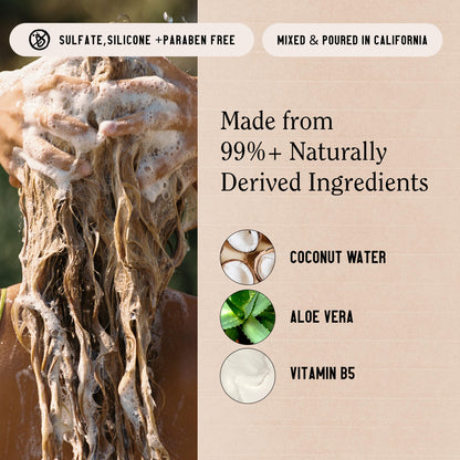 California Naturals Coconut Shampoo — Sulfate Free Gentle Cleanse for All Hair Types