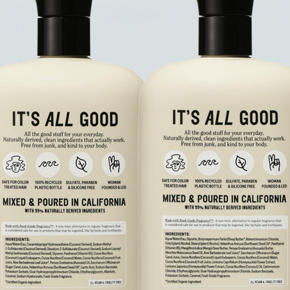 California Naturals Coconut Shampoo & Conditioner Set – 2x20oz, Vegan & Cruelty-Free