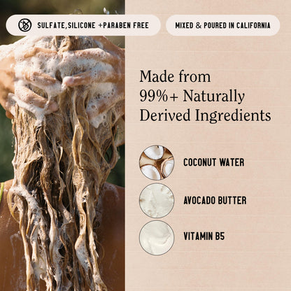 California Naturals Coconut Milk Conditioner – Hydration for Dry Hair, Vegan & Color Safe, 20 fl oz