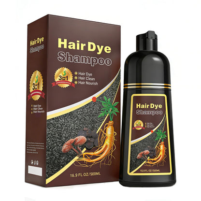 Callmynm Light Brown Hair Dye Shampoo 3-in-1 - Rich Color, 3-4 Weeks, 500ml