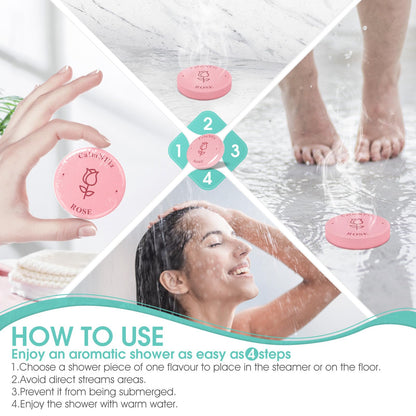 CalmNFiz 30 Pack Shower Steamers Gift Set – 6 Scents for Self-Care