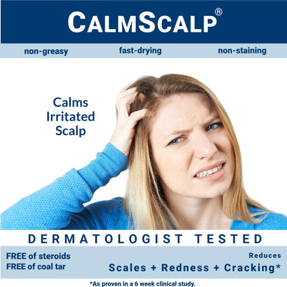 CalmScalp Scalp Treatment - Itch Relief, Flake Reduction, Made in USA - 4 oz