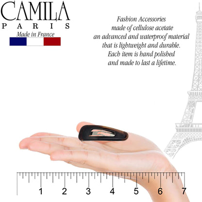 Camila Paris AD86/2 French Hair Barrette Clips – Strong Hold, No Slip, Made in France