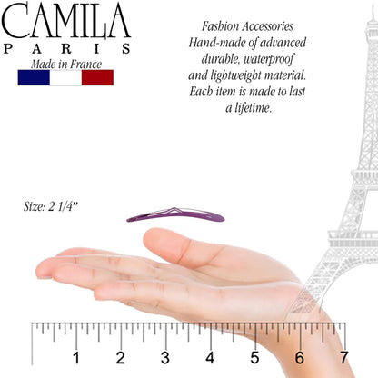 Camila Paris CP1330A French Hair Barrette Clips – Strong Hold, Made in France