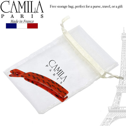 Camila Paris CP2510 4-Inch Banana Clip – Handmade Victory Red Hair Accessory