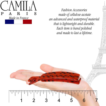 Camila Paris CP2510 4-Inch Banana Clip – Handmade Victory Red Hair Accessory