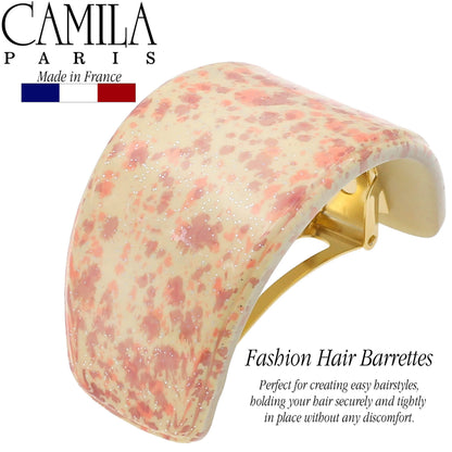 Camila Paris CP3234 Beige French Hair Barrette – Strong Hold for Fine Long Hair