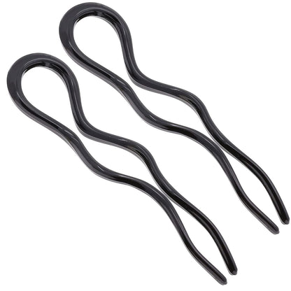 Camila Paris CP3285-2 French Twist Stick Hair Fork – 2 Large 5-Inch U-Shape Pins, Made in France