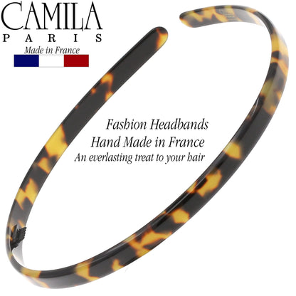 Camila Paris CP3469 French Headband for Women — No-Slip Grip, Flexible Comfort, Made in France