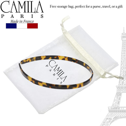 Camila Paris CP3469 French Headband for Women — No-Slip Grip, Flexible Comfort, Made in France
