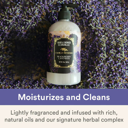 Camille Beckman Blackberry Lavender Hand & Shower Cleansing Gel – 13 oz