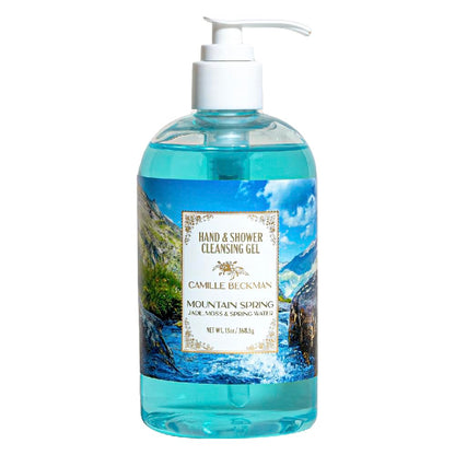 Camille Beckman Mountain Spring Hand & Shower Cleansing Gel – 13 oz