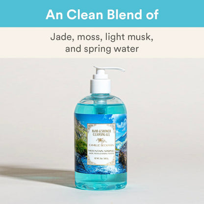 Camille Beckman Mountain Spring Hand & Shower Cleansing Gel – 13 oz