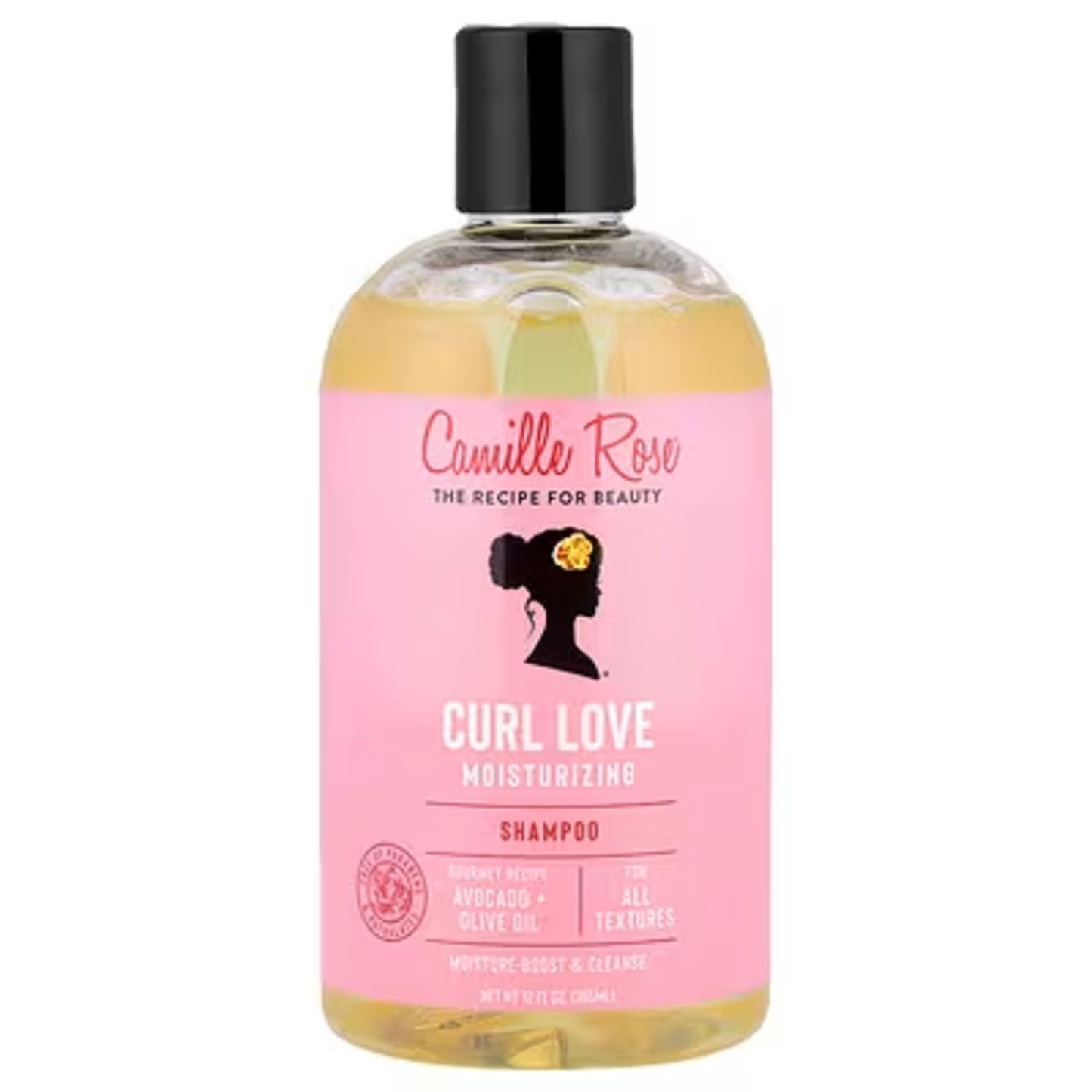 Camille Rose Curl Love Shampoo – Olive Fruit Oil & Avocado Oil, Hydrating Cleanser for All Hair Textures | 12 fl oz