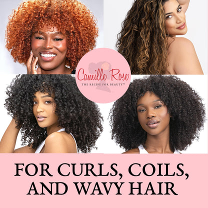 Camille Rose Guava Whipped Hair Styling Cream – Detangle, Frizz Control & Curl Definition (8 oz)
